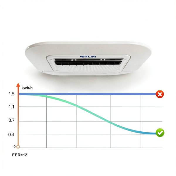 vlim Portable RV Air Conditioner 530 Cubic Feet White-3