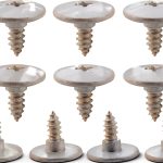 LEDBarz Air Conditioner Roof Cover Screws Set Beige Metal 10‑Piece-0