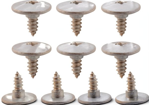 LEDBarz Air Conditioner Roof Cover Screws Set Beige Metal 10‑Piece-0