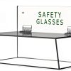 Safety Glasses Holder by Cq acrylic - Dustproof Wall Mount with Lid-0