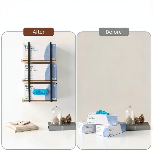 Glove Holder Dispenser Giftormous 3‑Tier Metal Wall Mount GHWM01-5