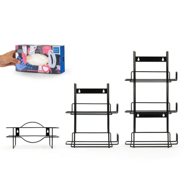 Glove Holder FMP Brands 2 Pack Wall Mount Metal Organizer Black 302021-6