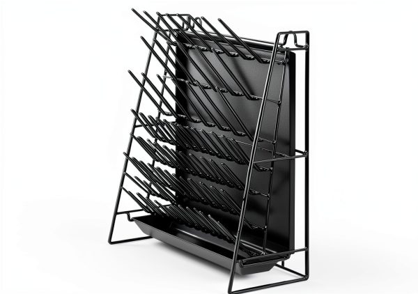 Drying Rack Inevibe Saving Steel Wire Stand Black Model IV-LDR225-4