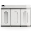 Clear Acrylic Medical Organizer Lid- 3 Wall Mount Dispenser - Shtiblet-1