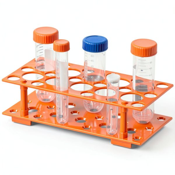 Test Tube Rack ZTSXLLIM 2 Pack Blue Orange Detachable 28-Well Stand-1