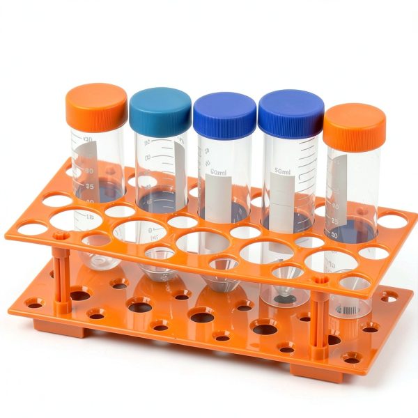 Test Tube Rack ZTSXLLIM 2 Pack Blue Orange Detachable 28-Well Stand-6