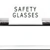 Safety Glasses Holder by Cq acrylic - Dustproof Wall Mount with Lid-1
