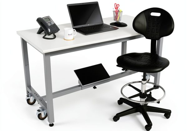 BenchPro Polyurethane Chair with Adjustable Footring, 450lb Capacity-7