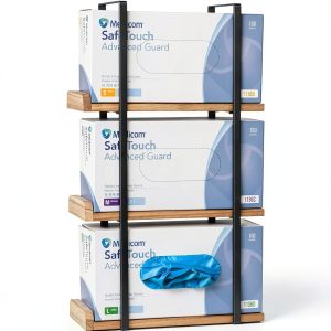 Glove Holder Dispenser Giftormous 3‑Tier Metal Wall Mount GHWM01-0