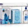 Clear Acrylic Medical Organizer Lid- 3 Wall Mount Dispenser - Shtiblet-0