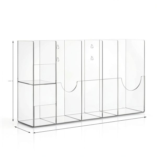 Clear Sterilization Pouches Dispenser Rack – Leinuosen 6‑Divided Wall-1