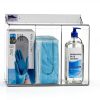 Clear Acrylic Medical Organizer Lid- 3 Wall Mount Dispenser - Shtiblet-5