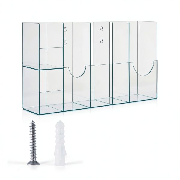 Clear Sterilization Pouches Dispenser Rack – Leinuosen 6‑Divided Wall-2