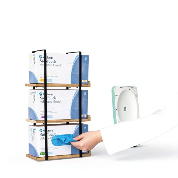 Glove Holder Dispenser Giftormous 3‑Tier Metal Wall Mount GHWM01-2
