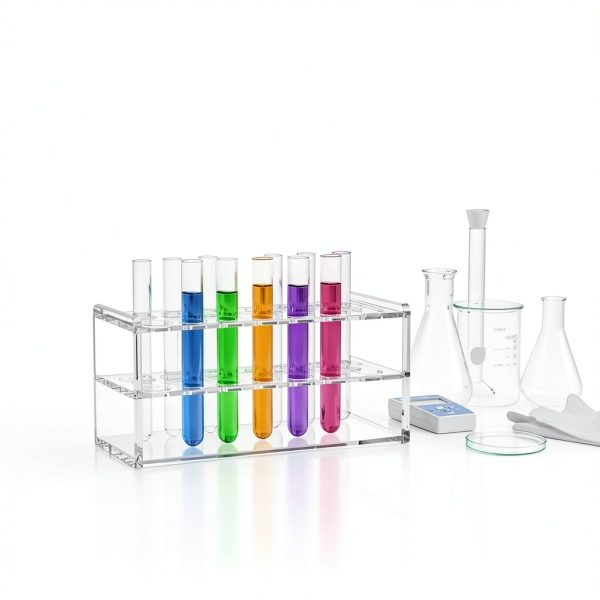 Clear Acrylic Test Tube Rack NiuXTool 4.5mm Acrylic 18 Hole 17mmDesign-2