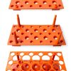 Test Tube Rack ZTSXLLIM 2 Pack Blue Orange Detachable 28-Well Stand-3