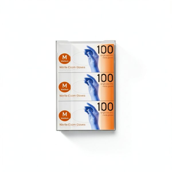 Acrylic Glove Box Holder Wall Mount by Yieach 3‑Tier Large Clear-6