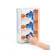 Acrylic Glove Box Holder Wall Mount by Yieach 3‑Tier Large Clear-1