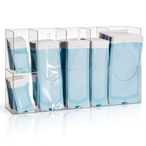 Clear Sterilization Pouches Dispenser Rack – Leinuosen 6‑Divided Wall-0