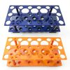 Test Tube Rack ZTSXLLIM 2 Pack Blue Orange Detachable 28-Well Stand-0