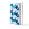 Stock Your Home Triple Acrylic Gloves Dispenser, Tissue Box Shelf, Glove Holder Wall Mount, for Kitchen, Cleaning Closet, Lab, Exam, Office-4