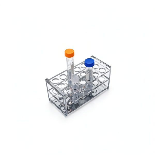 Clear Acrylic Test Tube Rack 18-Hole Teensery Rack for 10ml/15ml Tubes-2