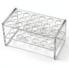 Clear Acrylic Test Tube Rack 18-Hole Teensery Rack for 10ml/15ml Tubes-0