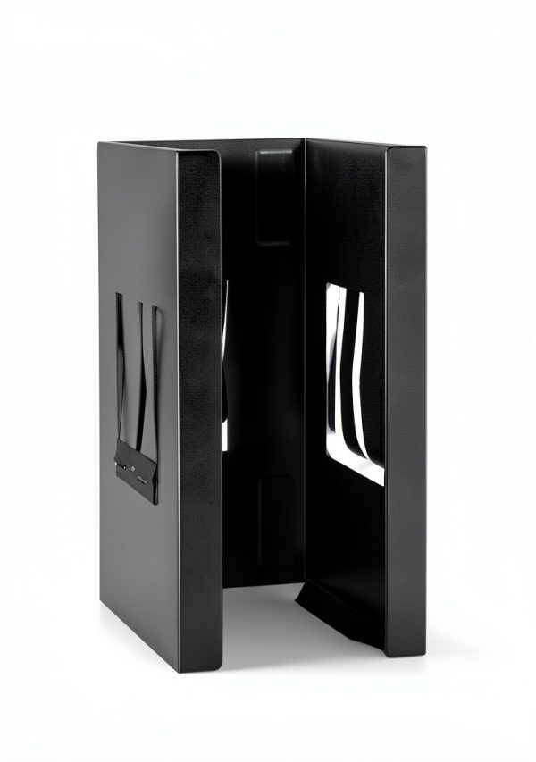 Magnetic Glove Dispenser 2 Pack Heavy Duty Wall Mount by Tottist Black-3