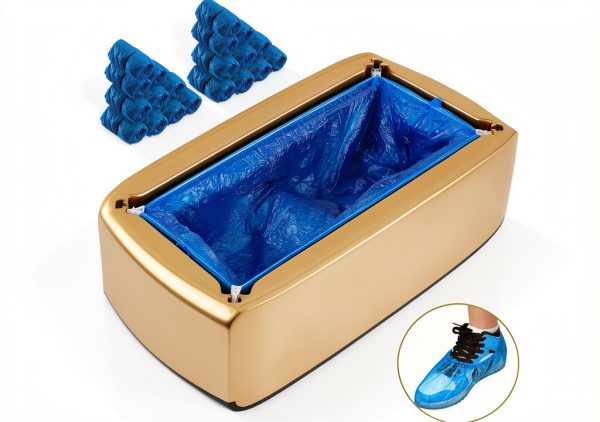 Shoe Cover Dispenser Allyplay Automatic Machine with 200pcs Gold Large-0
